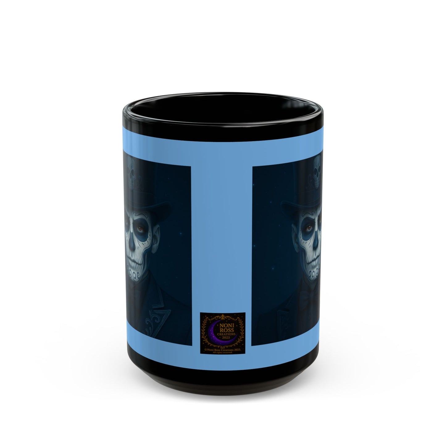 Mystic Skulls - January Blue Catrin Mug | Noni Ross Creations