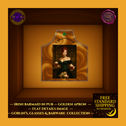 Golden Apron Irish Barmaid – Vintage 1800’s Pub Tavern Wear by Noni Ross Creations