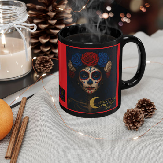Mystic Skulls – July Patriotic Catrina Mug | Noni Ross Creations