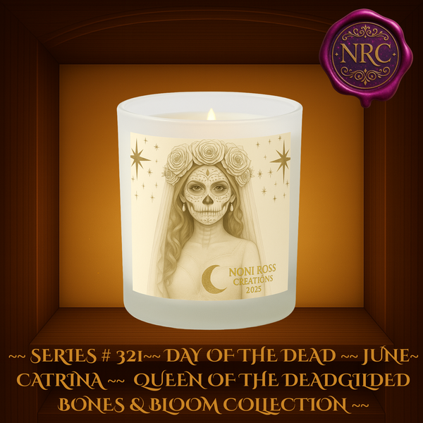 Eternal Day of The Dead June Catrina Candle 11oz Noni Ross Creations