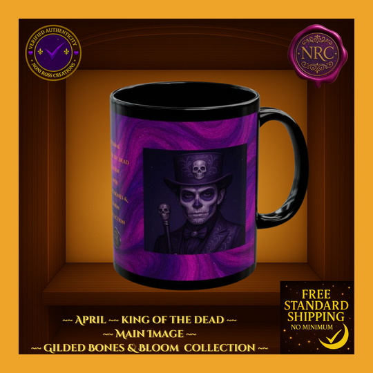 April King of the Dead Catrin Mug 11oz by Noni Ross Creations