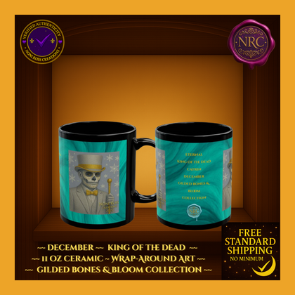 December King of the Dead Catrina Mug 11oz by Noni Ross Creations