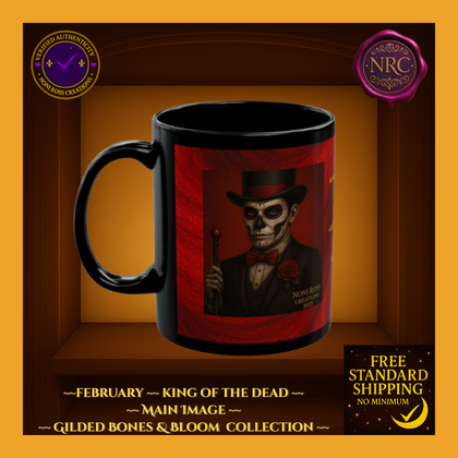 February King of the Dead Catrin Mug 11oz by Noni Ross Creations
