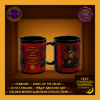 February King of the Dead Catrin Mug 11oz by Noni Ross Creations