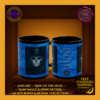 January King of the Dead Catrin Mug 11oz by Noni Ross Creations