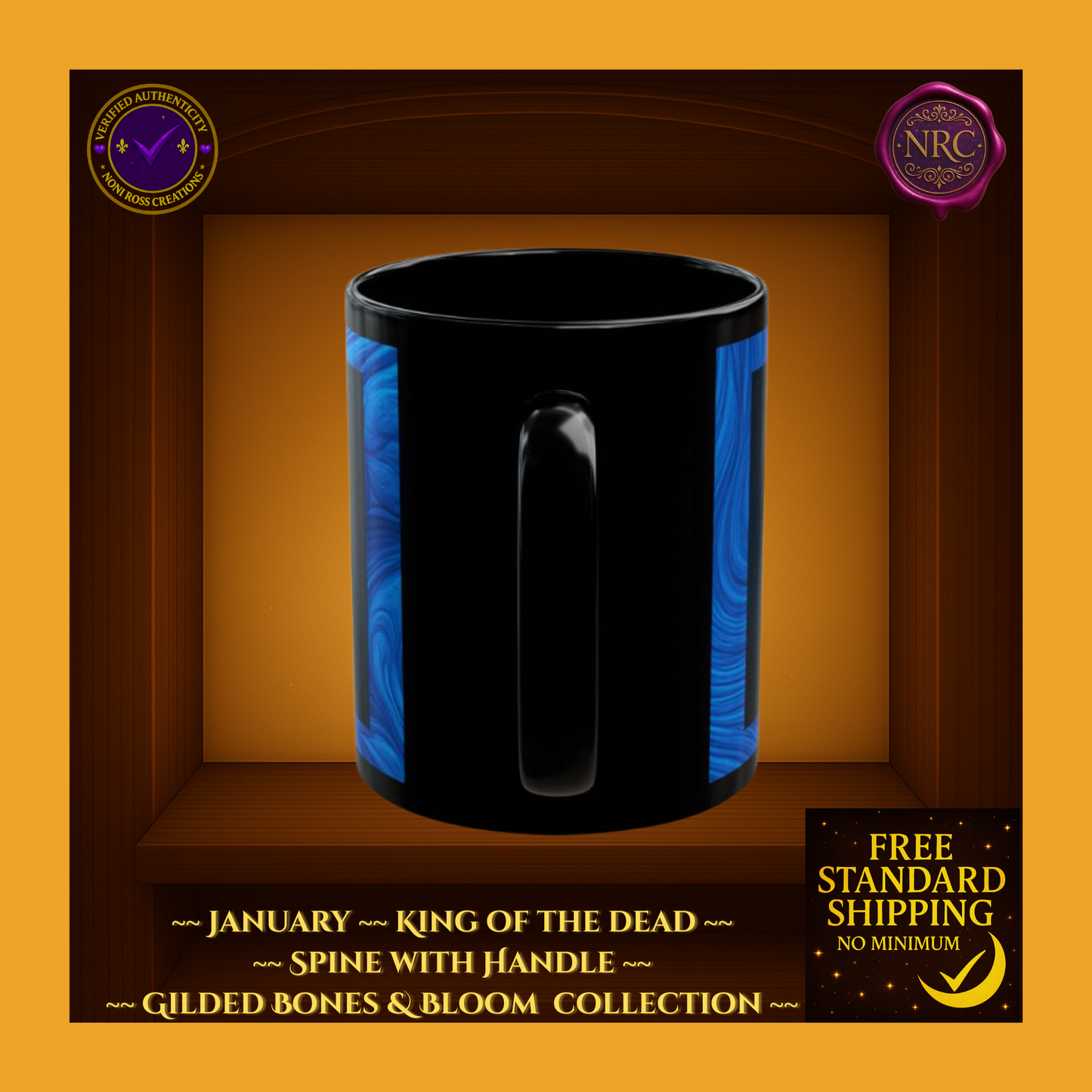 January King of the Dead Catrin Mug 11oz by Noni Ross Creations