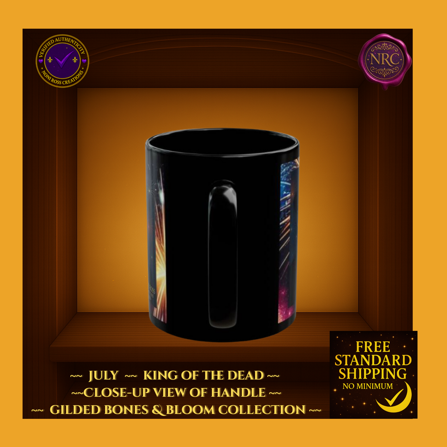 July King of the Dead Catrin Mug 11oz by Noni Ross Creations
