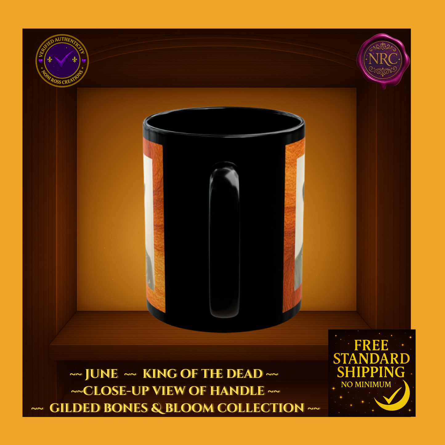 June King of the Dead Catrin Mug 11oz by Noni Ross Creations
