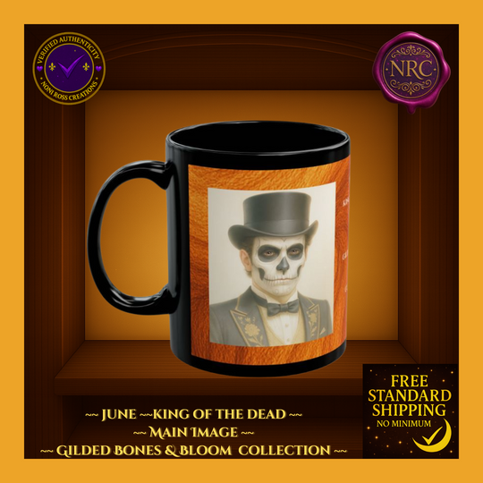 June King of the Dead Catrin Mug 11oz by Noni Ross Creations