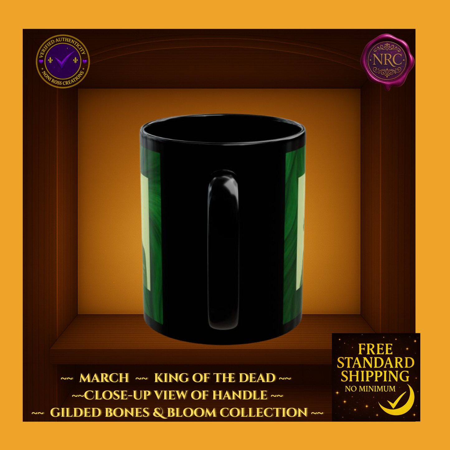 March King of the Dead Catrin Mug 11oz by Noni Ross Creations