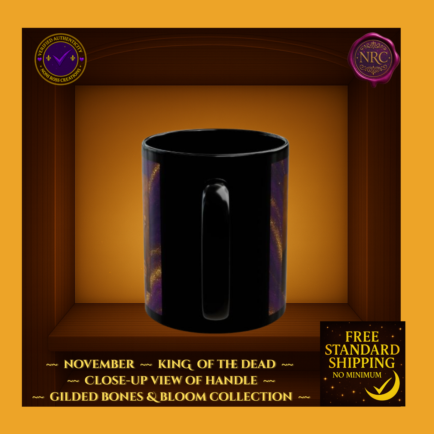 November King of the Dead Catrina Mug 11oz by Noni Ross Creations
