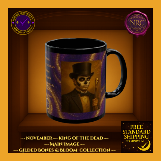 November King of the Dead Catrina Mug 11oz by Noni Ross Creations