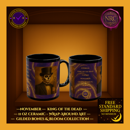 November King of the Dead Catrina Mug 11oz by Noni Ross Creations