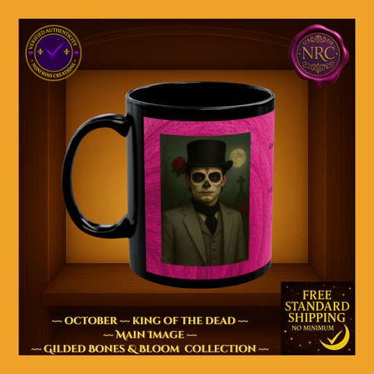 October King of the Dead Catrina Mug 11oz by Noni Ross Creations