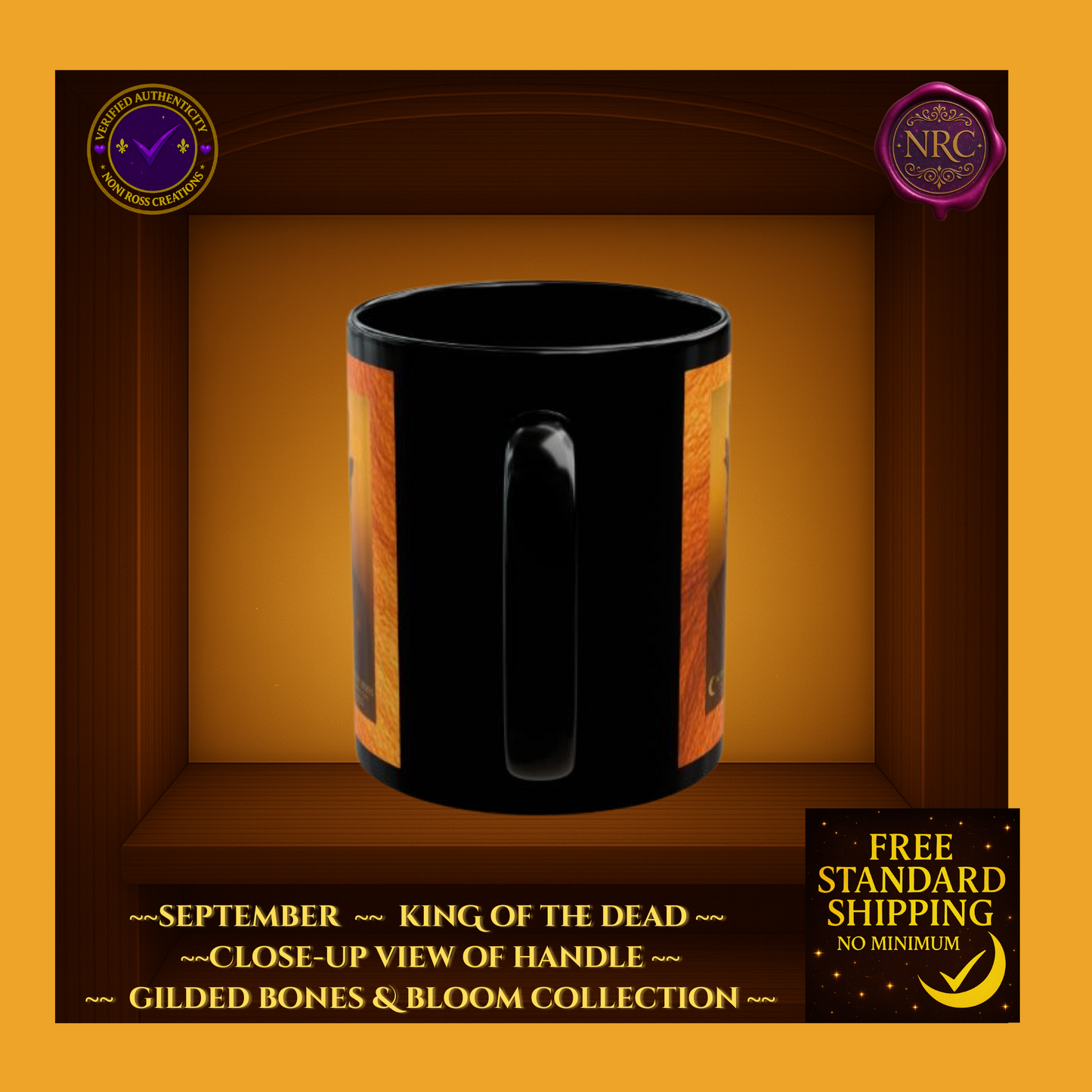 September King of the Dead Catrin Mug 11oz by Noni Ross Creations