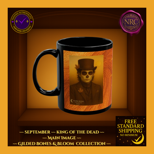September King of the Dead Catrin Mug 11oz by Noni Ross Creations