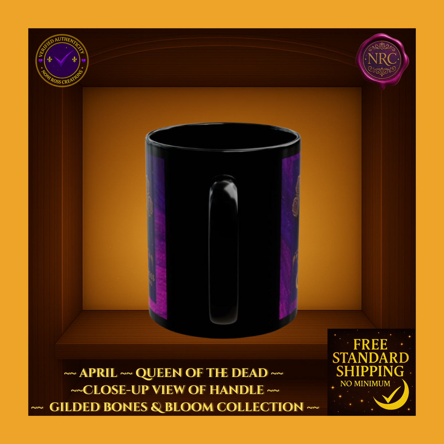 April Queen of the Dead Catrina Mug 11oz by Noni Ross Creations