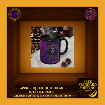 April Queen of the Dead Catrina Mug 11oz by Noni Ross Creations
