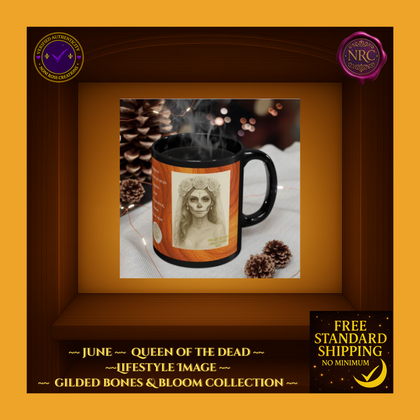 June Queen of the Dead Catrina Mug 11oz by Noni Ross Creations