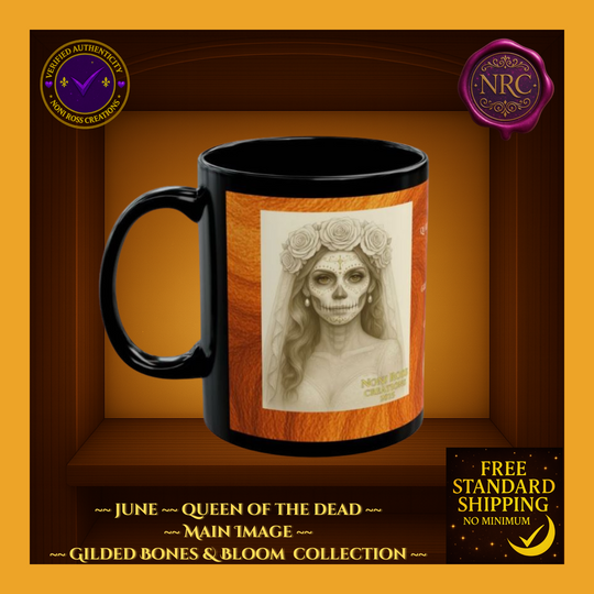 June Queen of the Dead Catrina Mug 11oz by Noni Ross Creations