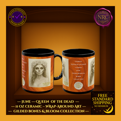 June Queen of the Dead Catrina Mug 11oz by Noni Ross Creations