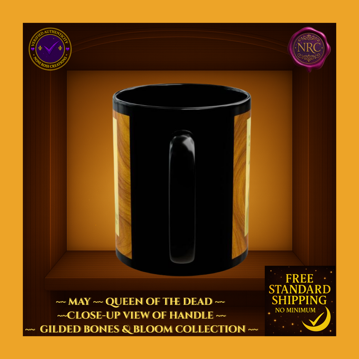 May Queen of the Dead Catrina Mug 11oz by Noni Ross Creations