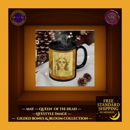 May Queen of the Dead Catrina Mug 11oz by Noni Ross Creations