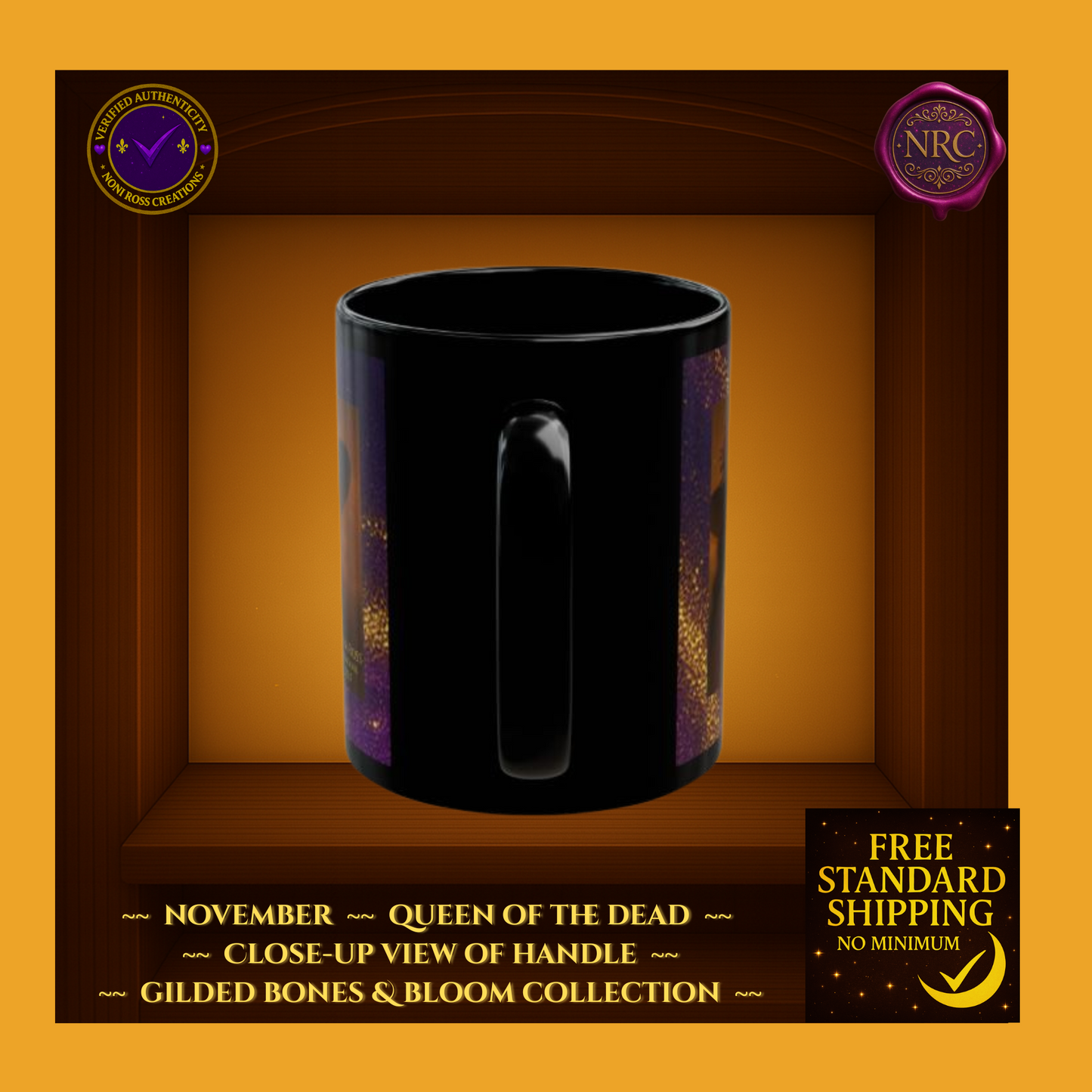 November Queen of the Dead Catrina Mug 11oz by Noni Ross Creations