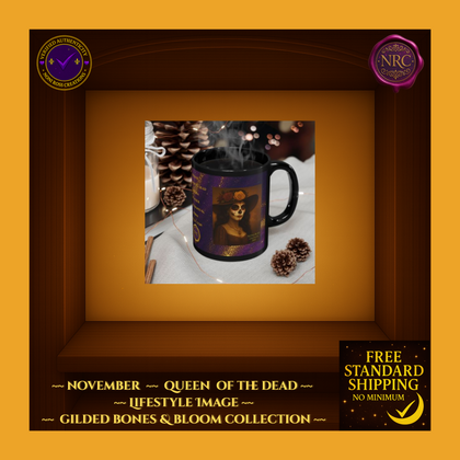 November Queen of the Dead Catrina Mug 11oz by Noni Ross Creations