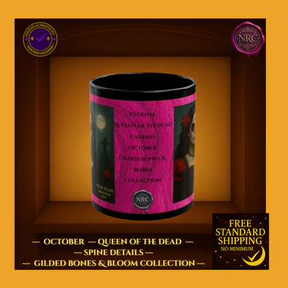 October Queen of the Dead Catrina Mug 11oz by Noni Ross Creations